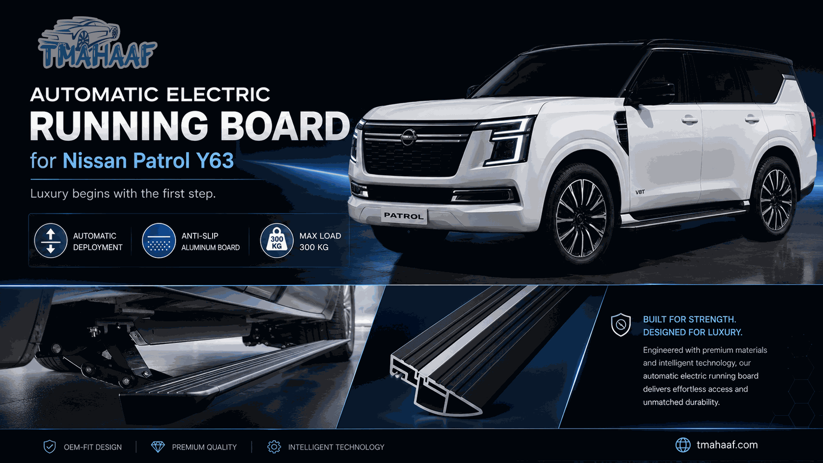 Nissan Patrol Y63 Electric Side Step