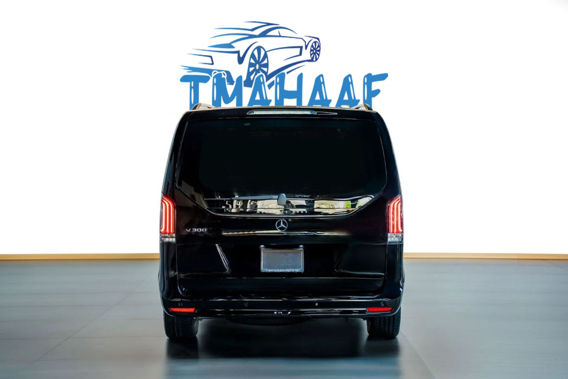 Mercedes-Benz V300 Avantgarde VIP black exterior luxury van Dubai