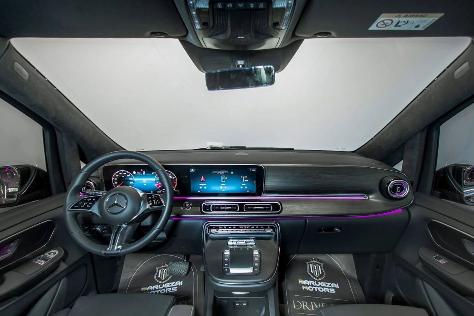Mercedes-Benz V300 VIP luxury passenger cabin interior Dubai