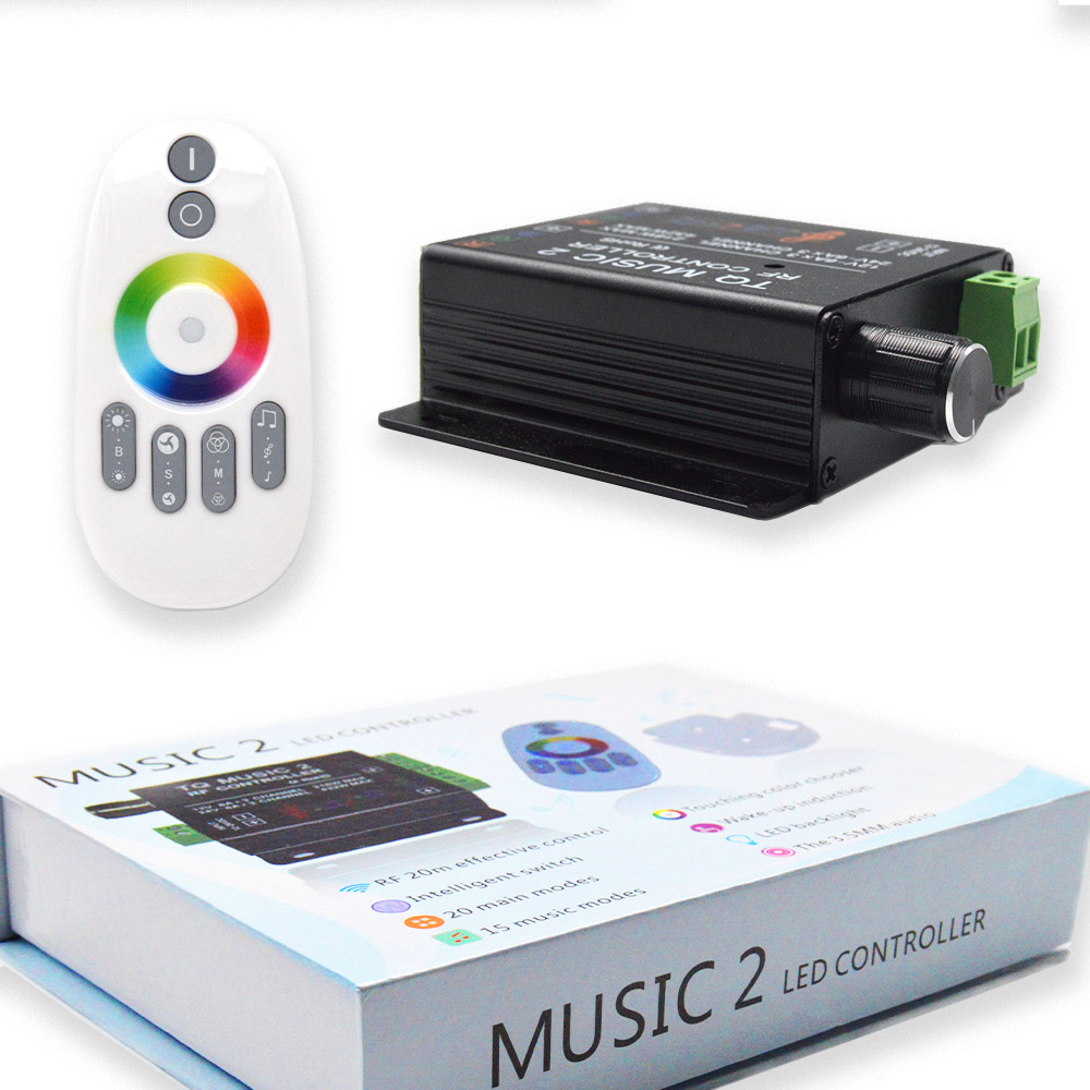 Luxury RGB LED and Music Sensitive Controller with RF Remote "Output: 6A*3CH" (VIP)