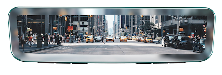726-253 9" FRAMELESS OEM STYLE REAR VIEW MIRROR WITH CAMERA