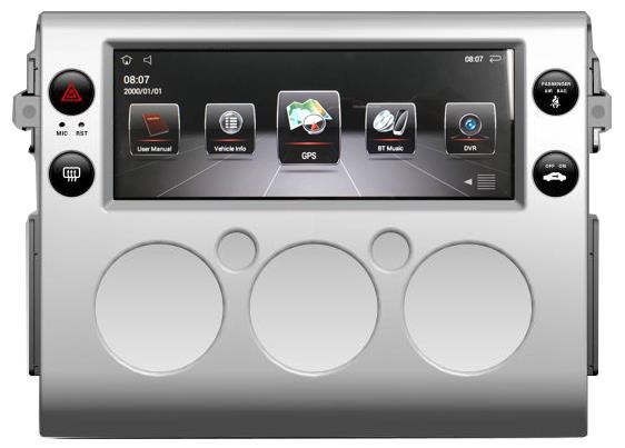 Toyota FJ Cruiser 10.3" Vertical Screen AVN 2007-2017