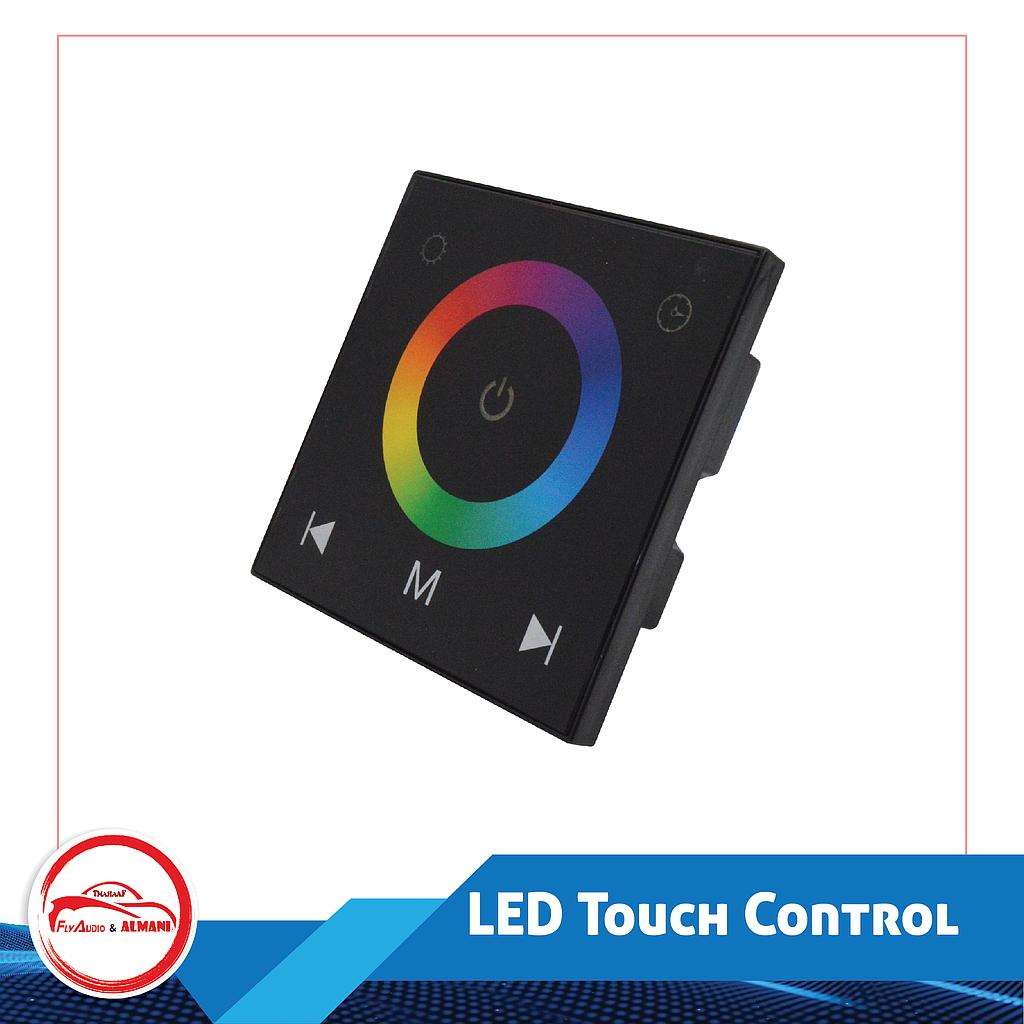 0028-Wallmount RGB LED Touch Buttons Control Panel with RF Remote "Output: 6A*3CH"(VIP)